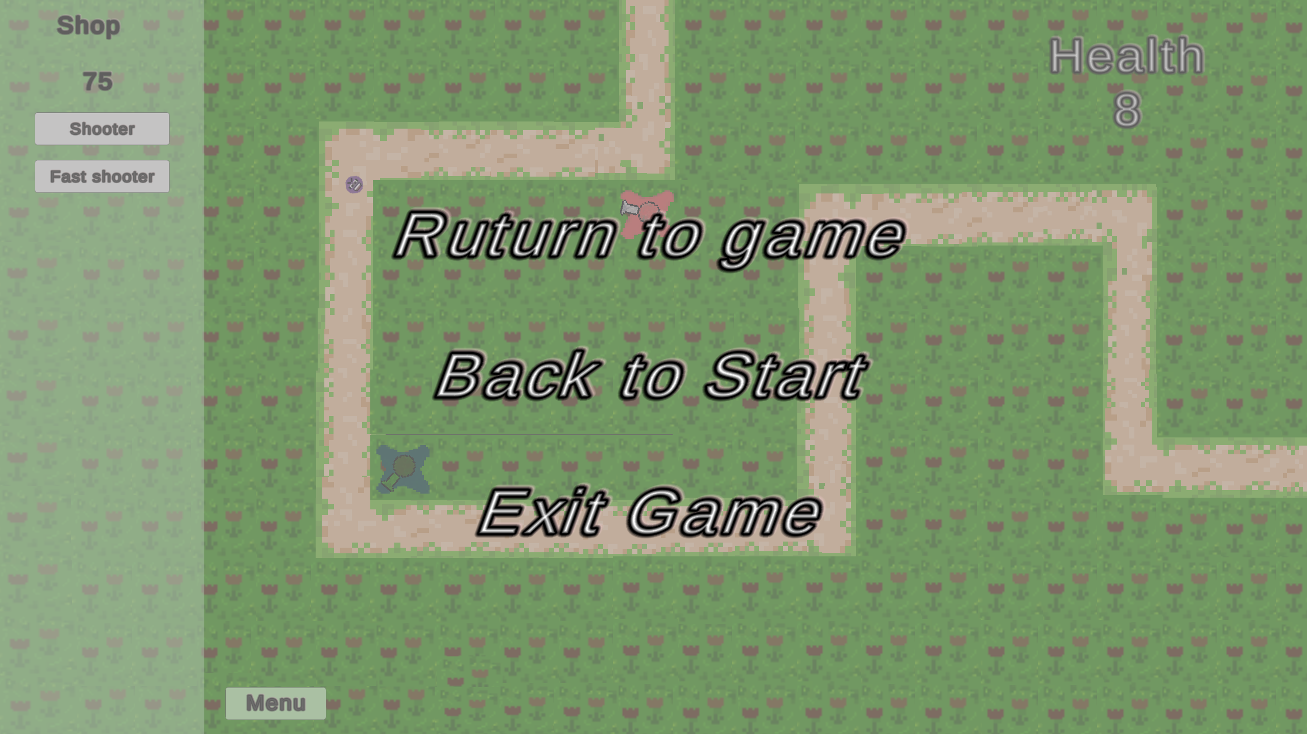 pause screen